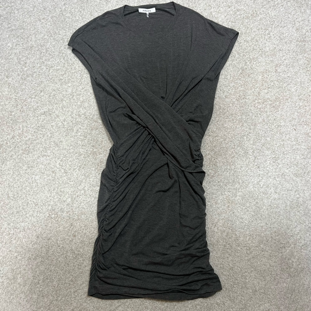 Frame Denim Charcoal Midi Dress